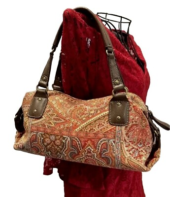 #ad Women#x27;s Relic Casual Small Satchel Boho Vintage Shoulder Bag Purse Multi Paisley $23.00