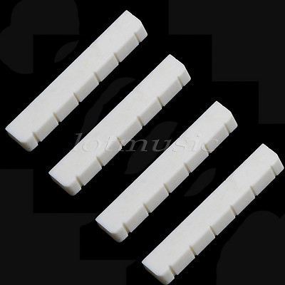 #ad 4 Pcs Real Bone Bridge Nut Up saddle Nuts For Classical Guitar Parts Replacement $9.99