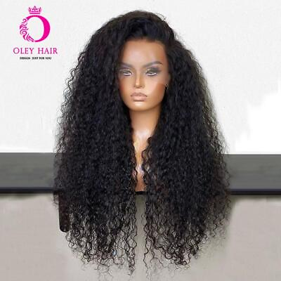 #ad Black Lace Wig Curly Synthetic Lace Front Wig Long Glueless Cosplay Wigs $88.33