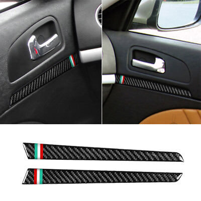 #ad Carbon Fiber Inner Front Door Panel Trim For Alfa Romeo 159 Brera Spider 2004 11 $25.54