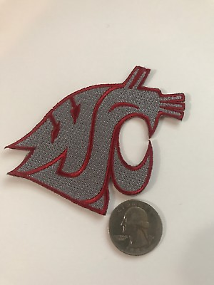 #ad WSU Wazzu Washington State Cougars Vintage Embroidered Iron On Patch 3” X 2.5quot; $5.69