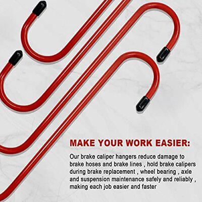 #ad Caliper Brake Hooks Hangers Tool Hanger Automotive Tips Hook Rubber Arm Set $11.74