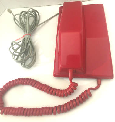 #ad Northern Electric Contempra Red Desk Rotary Dial Telephone RD 1967 Rare Vintage $106.25
