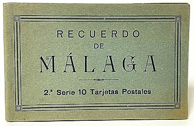 #ad Vintage Málaga Set of 10 Detachable Travel Postcard Booklet Hauser amp; Menet Spain $24.99