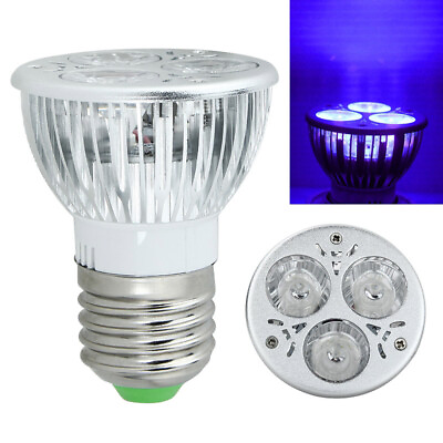 #ad sale 3W 3x1w E27 GU10 MR16 UV Ultraviolet Purple Light LED Bulb Lamp 85 265V 12V $9.33