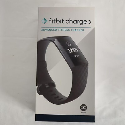 #ad NEW Black Fitbit Charge 3 Fitness Activity Tracker Heart Rate Monitor Smartwatch $69.99