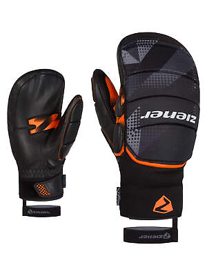 #ad Ziener Race Racing Gloves Mittens Gladiator Aqua Shield Black 918 New $53.62