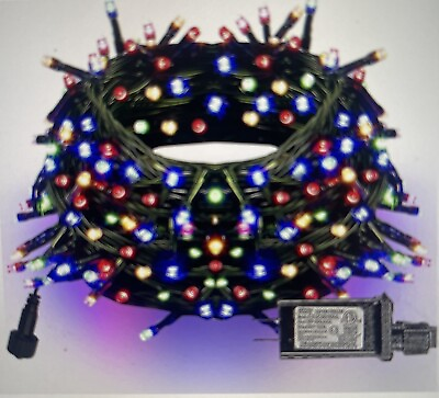 #ad 300 LED Christmas String Lights 100 FT Multicolor Connectable Waterproof NEW $31.00