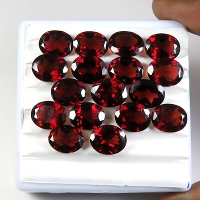 #ad AAA Natural Mozambique Red Garnet Oval Gems Fine Cut 10x8mm 2pcs GRN 127 $11.19