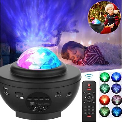 #ad Projector Galaxy Starry Sky Night Light Ocean Star Party Speaker LED Lamp Remote $18.99