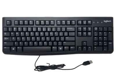 #ad Logitech K120 USB Keyboard for PC Black $13.95
