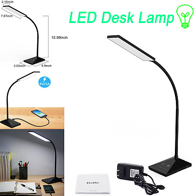 #ad 5Mode72 LED Touch Sensor Desk Lamp Table Light Eye Caring Reading Lamp USB Port $23.59