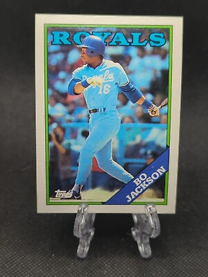 #ad 1988 Topps Bo Jackson Baseball Card #750 Kansas City Royals 2nd Year $2.50