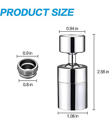 #ad Splash Filter Faucet Water 360 Degree Swivel Sink Faucet Aerator Water $6.99