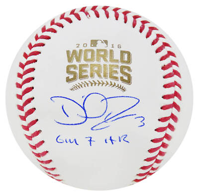 #ad Cubs DAVID ROSS Signed Official 2016 World Series Baseball w Gm 7 HR SCHWARTZ $199.06