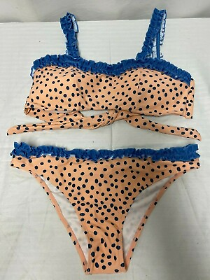 #ad 2 Piece Bikini Bathing Suit Polka Dots Medium $16.50
