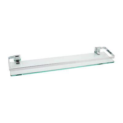 #ad Wall Mounted Glass Shelf Chrome $35.96
