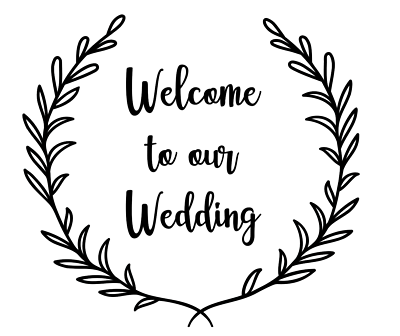 #ad Welcome to our Wedding Vinyl Decal Custom Sized Wedding Vinyl Decal $8.95