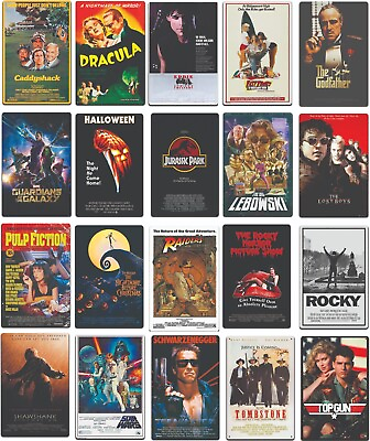 #ad Movie Poster sign metal tin Sign Metal Tin movie poster Plate 8x12 in tin sign $13.95