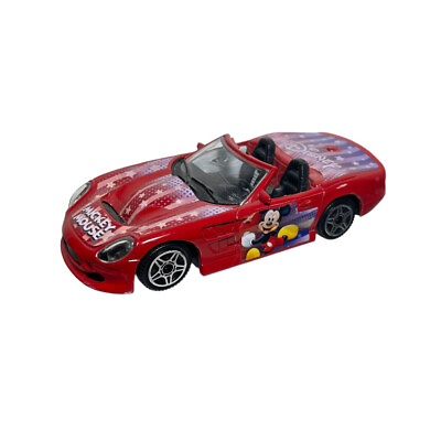 #ad Disney Burago Mickey Mouse Collection Shelby Series 1 Diecast 1:43 Car Red $18.88