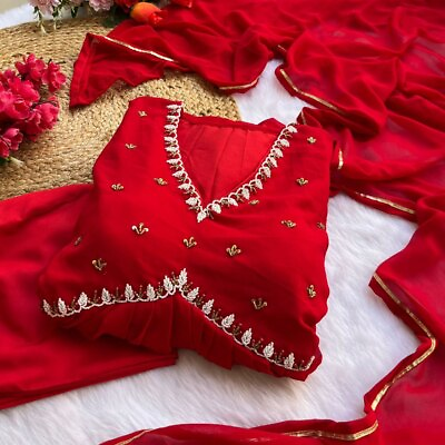 #ad Indian Bollywood Salwar Kameez Party Wear Wedding Pakistani Dress suit Designer $43.99