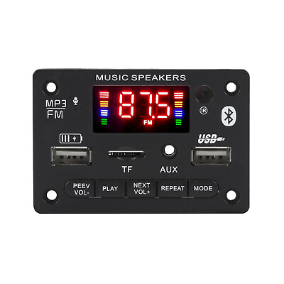 #ad FM Bluetooth Car Audio MP3 Decoder Board Remote Control Wireless TF Card Module $9.99