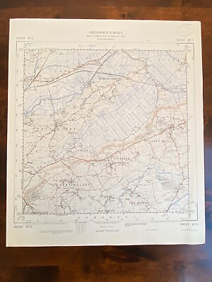 #ad ORDNANCE SURVEY OS Map sheet ST32 Curry Rivell SOMERSET 1958 Provisional Ed. 295 GBP 19.47