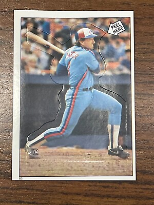 #ad 1985 O Pee Chee Stickers Gary Carter #83 Montreal Expos $1.29