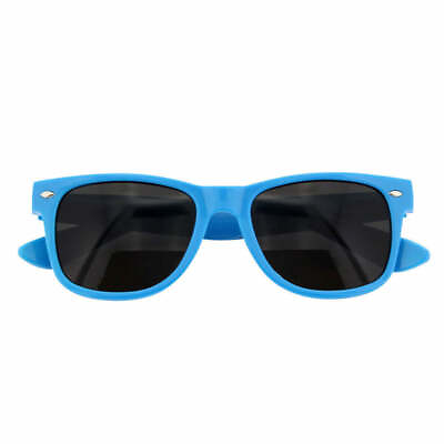 #ad Wayfare Style Sunglasses Blue Super Dark Lens Classic 80s Retro Vintage 100%UV $9.99