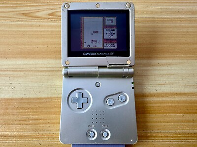 #ad Nintendo Gameboy Advance SP AGS101 Pearl Gold Handheld System Console Low Sounds $59.99