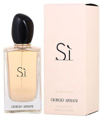 #ad Armani SI By Giorgio Armani Women 3.4 OZ 100 ML Eau De Parfum Spray Nib US $38.99