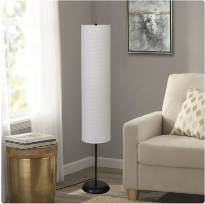 #ad Collapsible Floor Lamp with Energy Saving LED Bulb Ivory NEW $15.98
