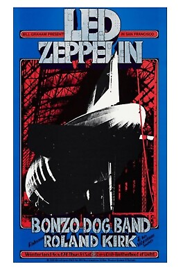 #ad POST Reproduction Concert Poster Winterland Nov 1969 Led Zeppelin T $29.99