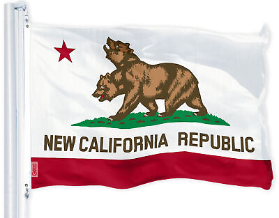 #ad #ad G128 Double Head New California Republic Flag Banner 3x5ft 150D Polyester $12.99