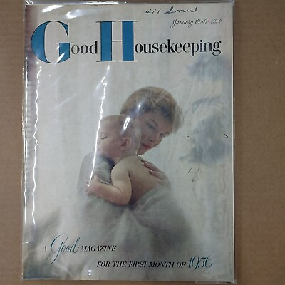 #ad Vintage Good Housekeeping Magazine January 1956 $12.00