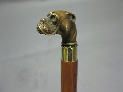 #ad Walking Stick Brass Vintage Cane Designer Engraved Handle Victorian Wooden Cane $36.90
