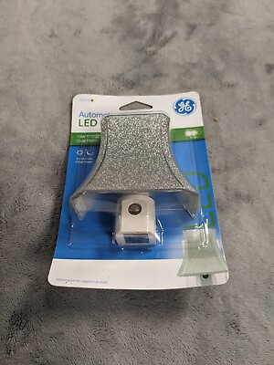 #ad Night Light Silver Glitter Lamp Shade Clip on Wall Plug $14.98