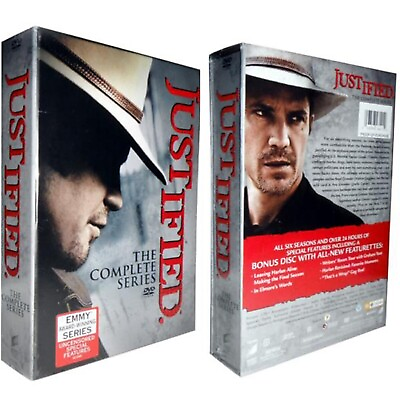 #ad #ad Justified The Complete Series Seasons 1 6 DVD BOX SET 19 Discs Brand New $23.99