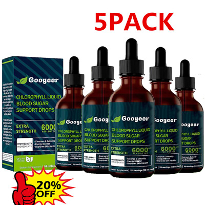#ad 5x Natural Liquid Chlorophyll Drops by Googeer Pure Chlorophyll Liquid Drop 2fl $18.15