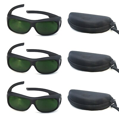 #ad 3pcs CE IPL 200nm 2000nm Laser Safety Glasses UV400 OD5 Protective Goggles Box $36.80