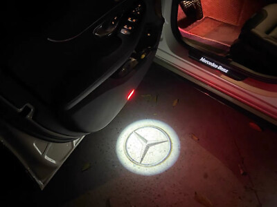 #ad 2X LED Door Light Welcome Projectors Nanoglass For Mercedes CLA CLS C E CLASS $34.95