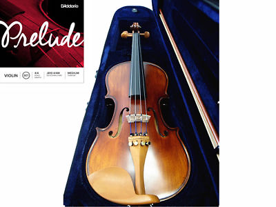 #ad Prelude Strings 4 4 Antique violin Boxwood Accessories Shoulder Rest Case Bow $189.99