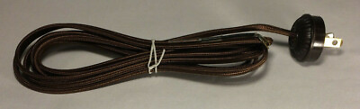 #ad #ad New 10 ft. Brown Rayon Lamp Cord Set with Ribbed Style Brown Plug #CS861 $35.70