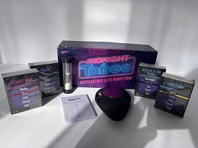 #ad New Hasbro Midnight Taboo Adult Game Unspeakable Late Night Open Box Complete $7.75