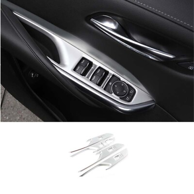 #ad Matte Silver Lifting Panel Decoration Glass Window For Cadillac XT4 2018 20 ABS $59.13