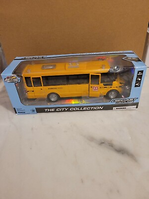 #ad Mallya 9quot; Yellow Pull Back School Bus Alloy Diecast Toy Vehicles with Lights $36.00
