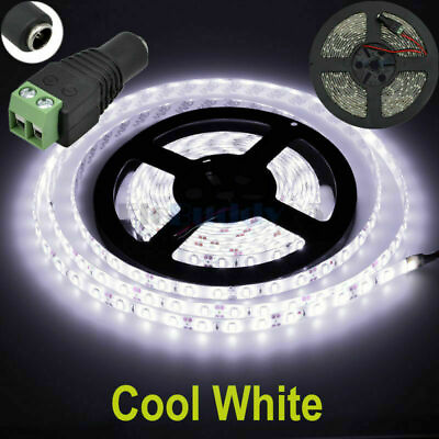 #ad 16ft Cool White 5630 Super Bright Waterproof LED Strip Light DC12V 5A W 3M Tape $8.54