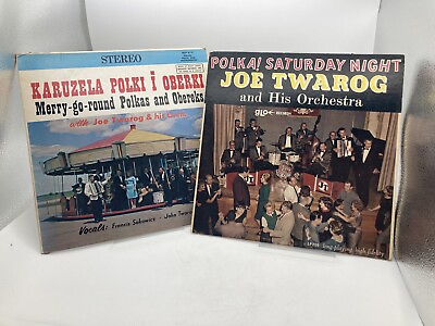 #ad JOE TWAROG lot 2 POLKA RECORDS LP quot;POLKA SATURDAY NIGHTquot; amp; Merry Go Round Polka $14.99