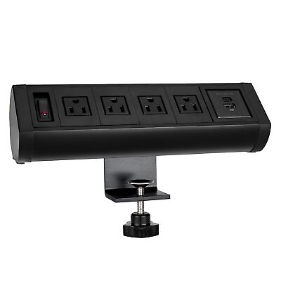 #ad Desktop Power Outlet Extension with USB A C Desktop Edge Mounted Power Supply... $44.42