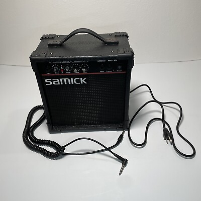 #ad Portable SAMICK AG 10 Guitar Amp Tested amp; Working Pre owned $31.49